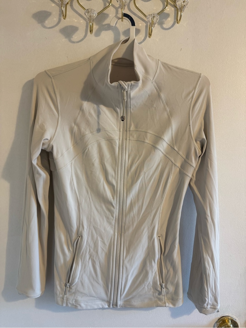 lululemon athletica Women's Light Cream Full-Zip Utility Jacket